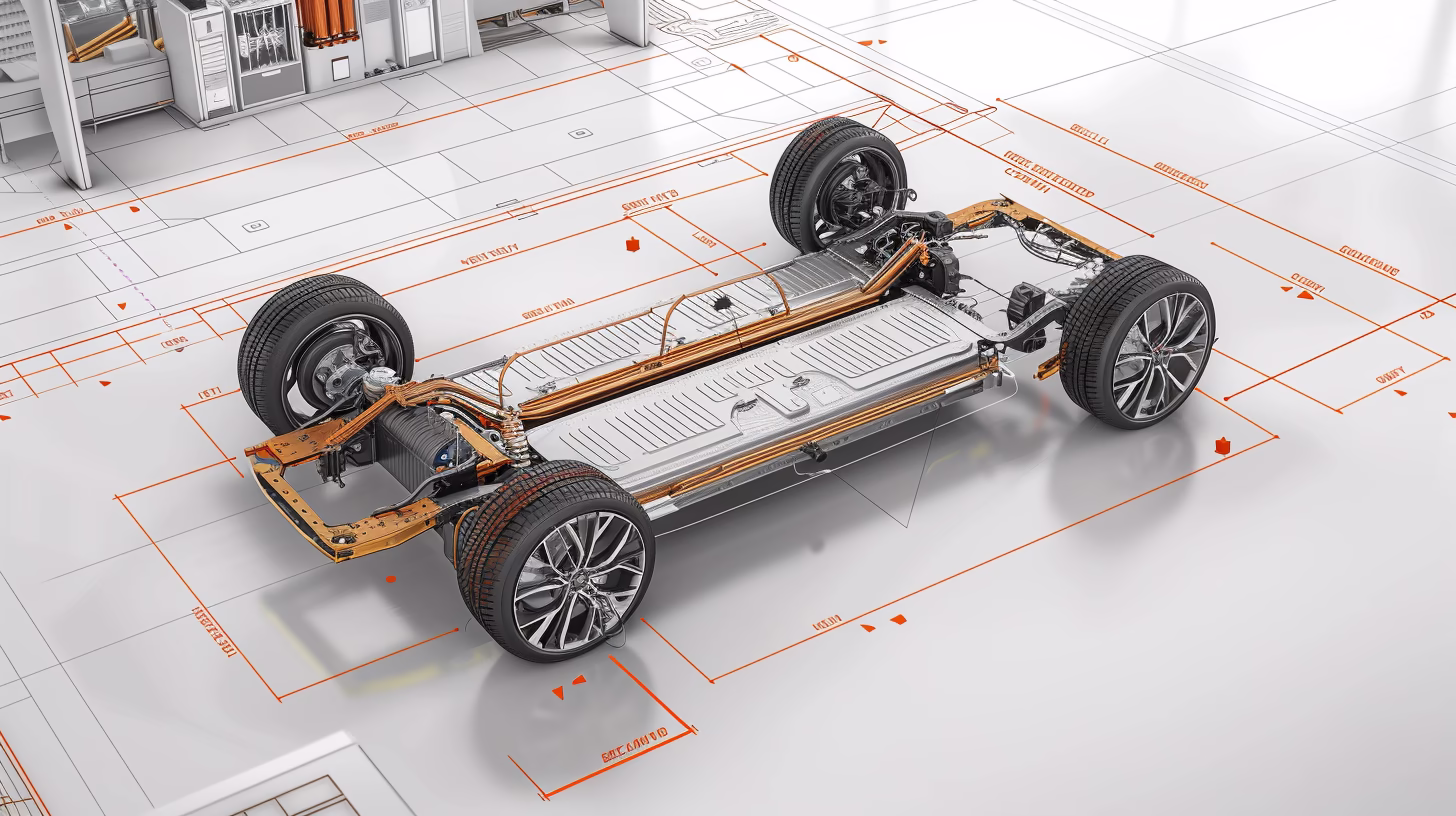 Design unlocked: motors at the wheels, batteries under the floor.